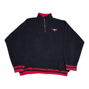 Vintage Rodin-Hy Ranch Oversized 1/4 Zip Pullover Fleece Sweatshirt Adult Large